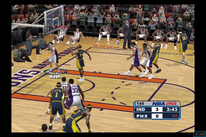 Image in-game du jeu NBA 2K6 sur Microsoft Xbox