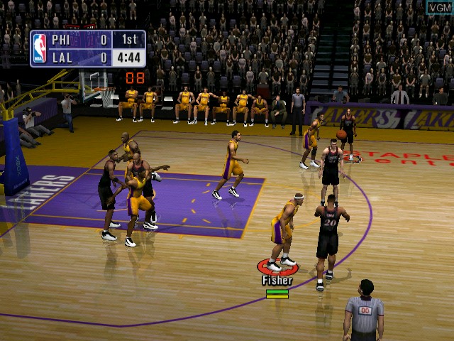 Image in-game du jeu NBA Inside Drive 2002 sur Microsoft Xbox