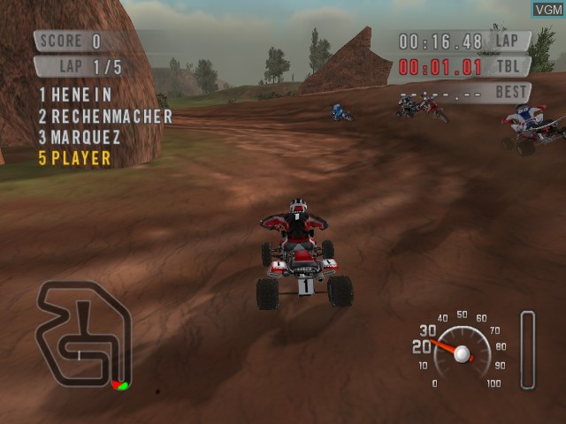 Image in-game du jeu MX vs. ATV Unleashed sur Microsoft Xbox