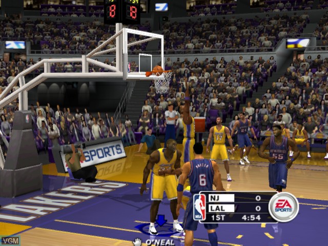 Image in-game du jeu NBA Live 2003 sur Microsoft Xbox