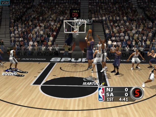 Image in-game du jeu NBA Live 2004 sur Microsoft Xbox
