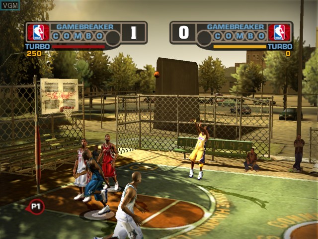 Image in-game du jeu NBA Street V3 sur Microsoft Xbox