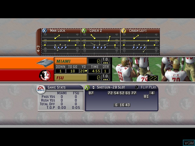 Image in-game du jeu NCAA Football 2003 sur Microsoft Xbox