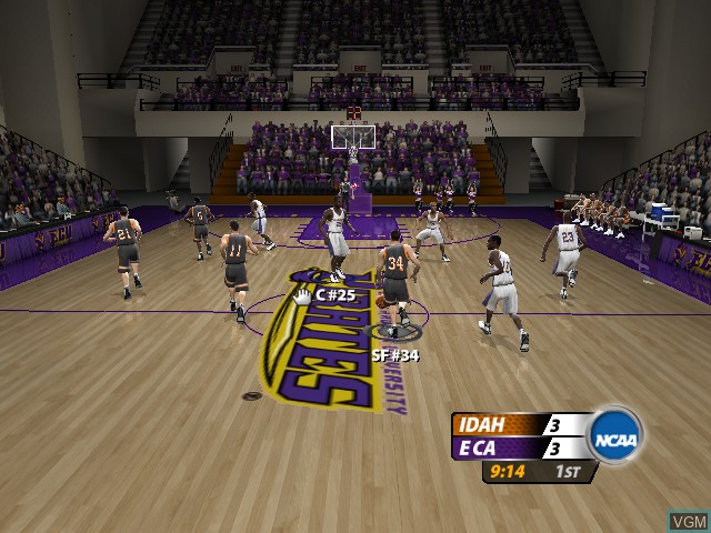Image in-game du jeu NCAA March Madness 2005 sur Microsoft Xbox