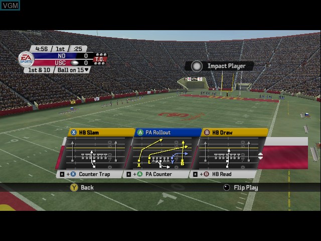 Image in-game du jeu NCAA Football 06 sur Microsoft Xbox
