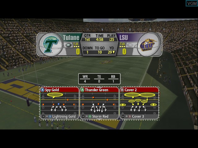 Image in-game du jeu NCAA Football 2005 sur Microsoft Xbox