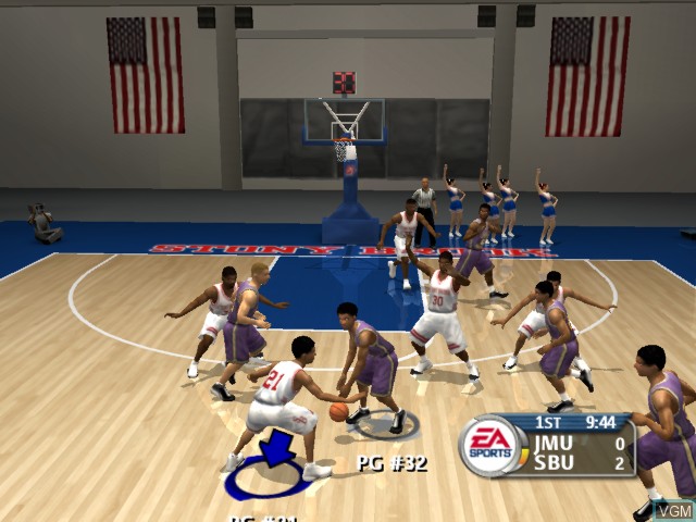 Image in-game du jeu NCAA March Madness 2004 sur Microsoft Xbox