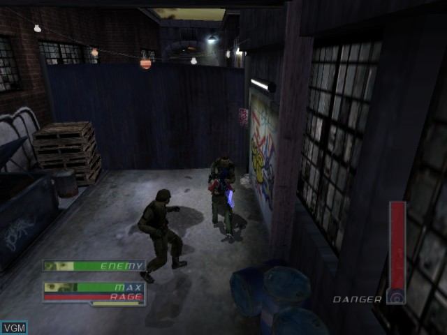 Image in-game du jeu James Cameron's Dark Angel sur Microsoft Xbox