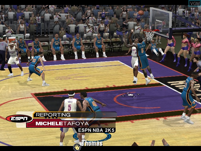 Image in-game du jeu ESPN NBA 2K5 sur Microsoft Xbox