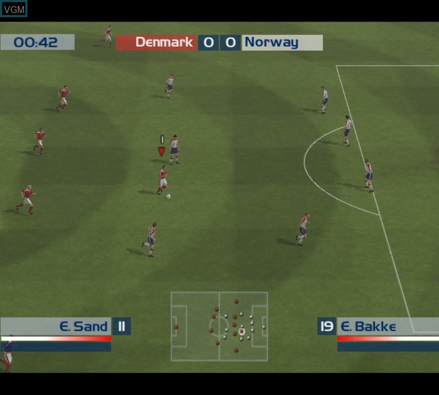 Image in-game du jeu England International Football sur Microsoft Xbox