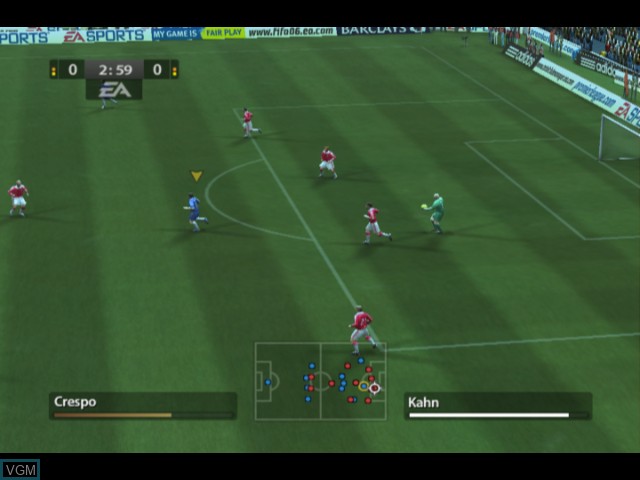 Image in-game du jeu FIFA 06 sur Microsoft Xbox
