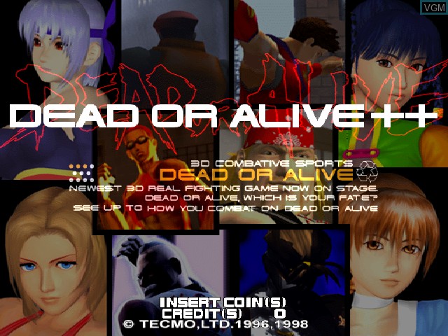 Image de l'ecran titre du jeu Dead or Alive++ sur Zinc