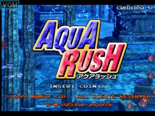 Image de l'ecran titre du jeu Aqua Rush sur Zinc