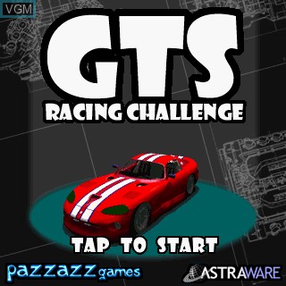Image de l'ecran titre du jeu GTS Racing Challenge sur Tapwave Zodiac
