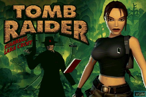 Image de l'ecran titre du jeu Tomb Raider sur Tapwave Zodiac