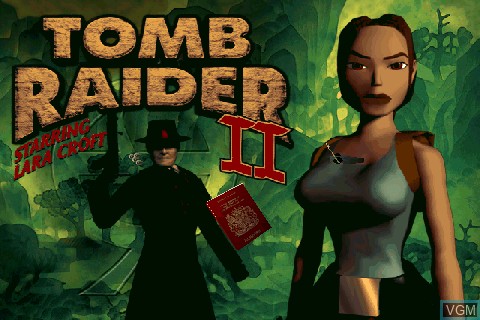 Image du menu du jeu Tomb Raider sur Tapwave Zodiac