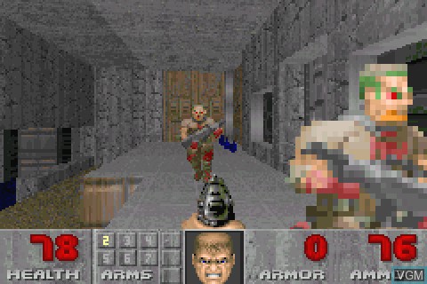 Image in-game du jeu Doom II sur Tapwave Zodiac